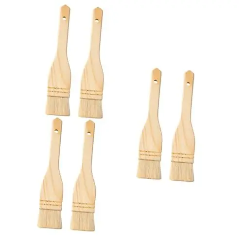 Produktbild: Cabilock 6 STK Grillbürste Backpinsel Für Grill Grillölbürste Ölpinsel Tragbarer Backpinsel BBQ-Sauce-Pinsel Backpinsel Zum Kochen Küchenpinsel Butterpinsel Wollbürste Wolle Draussen