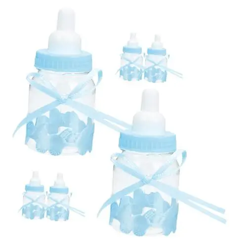 Produktbild: Cabilock 6 Stück Box Badeflasche Goodie Boxen Babyschokolade Milchflasche Süßigkeitenhalter Schokoladenbehälter Kleine Babyflaschen Babyparty Süßigkeiten Gefälligkeiten Süßigkeitenboxen
