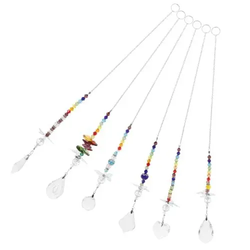 Produktbild: Cabilock Vielseitige 6-teilige Kristall-Schmetterlings-sonnenfänger- Für Fensterdekoration Party Hochzeit Weihnachten