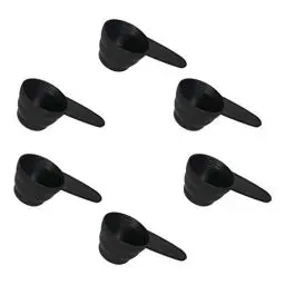 Produktbild: Cabilock 6 Stück Messlöffel Messbecher Löffel Kaffee Maßlöffel Messschaufeln Pulver Löffel 8/10/ 12 Gramm Kunststoff Dosierlöffel Milchpulver Löffel für Kochen Backen Dosieren Dosierhilfe Schwarz
