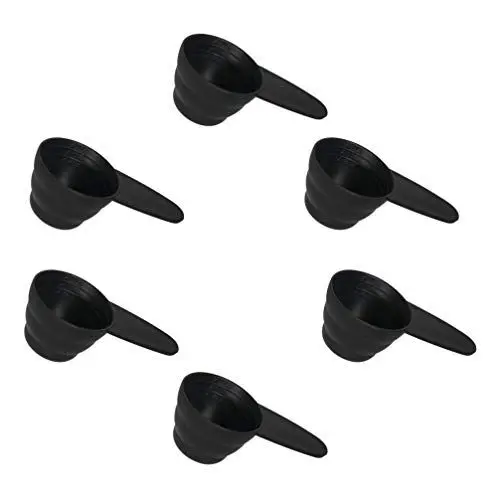 Produktbild: Cabilock 6 Stück Messlöffel Messbecher Löffel Kaffee Maßlöffel Messschaufeln Pulver Löffel 8/10/ 12 Gramm Kunststoff Dosierlöffel Milchpulver Löffel für Kochen Backen Dosieren Dosierhilfe Schwarz