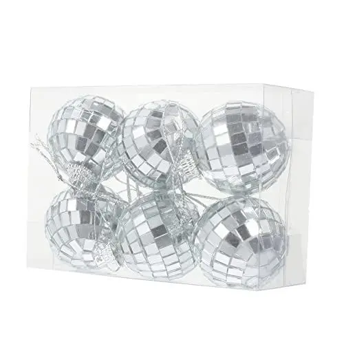 Produktbild: Cabilock 6st Reflektierende Disco-Kugel 70er Disco-Party- Discokugeln Aus Den 70ern Disco-Kugel-Auto-Spiegel-Ornament Disco-Dekoration Zum Aufhängen Disco-spiegelkugel