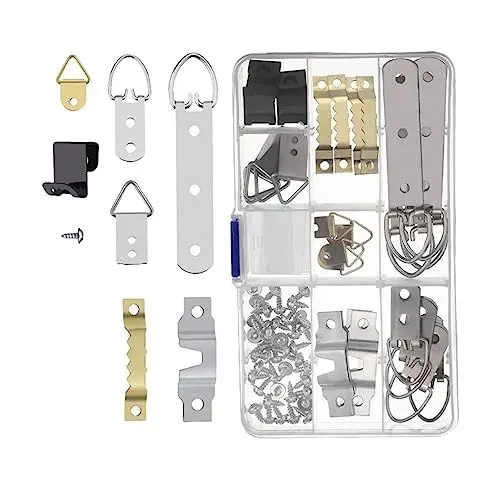 Produktbild: Cabilock Fotoaufhänger-set – 76-teiliges Rahmenaufhänger-set – Bilderhaken-zubehör – Wandkunst Zum Aufhängen Fürs Büro