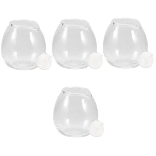 Produktbild: Cabilock 8 Stk Mini-Milchbecher aus Glas glaskaffeetasse glass coffee mug Tee Milchausgießer sauberes Glas Espresso Kaffee mini wasserkocher Mini-Glaskrug mit Ausgießer für Kaffee Miniatur
