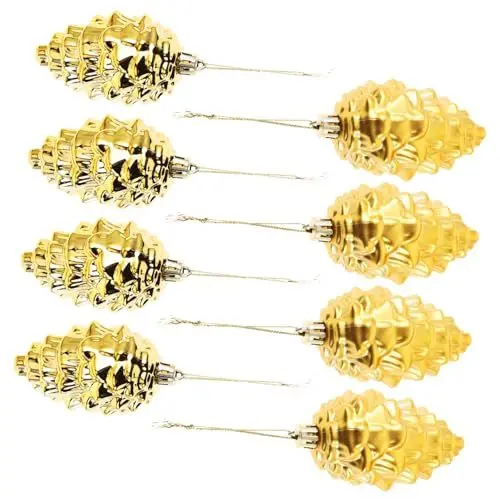 Produktbild: Cabilock Christbaumschmuck Gold Hängedekoration 8er Set