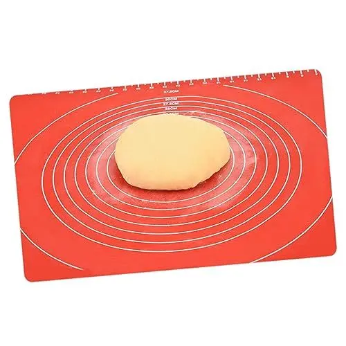 Produktbild: Cabilock Silicone Backmatte Mit Messungen Antihaft Teigunterlage Für Pizza Gebäck Und Fondant Hochtemperaturbeständig Lebensmittelechtes Silikon Candy
