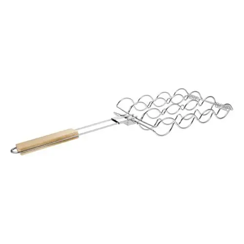 Produktbild: Cabilock Maisgrillrost Mit Holzgriff Für Grillen Von Mais Fleisch Gemüse Outdoor Camping Picknick Grillnetz Barbecue-grillblech
