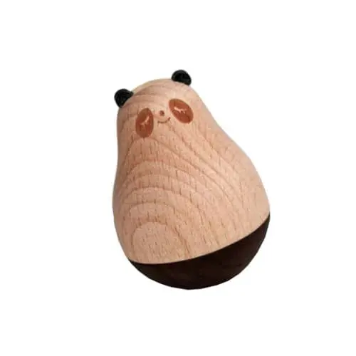 Produktbild: Cabilock Becher Spielzeug Bookshelf Decor bücherregal Dekoration Babyspielzeug Holz nickende Puppen Kinderspielzeug Spielzeuge tierisches Spielzeug Lernspielzeug Kleinkind Nick Puppe