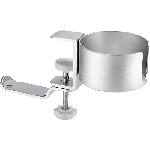 Produktbild: Cabilock Becherhalter Kopfhörerhalter Badezimmertisch Halterung Für Gaming-headsets Couch Getränkehalter Spielbett Kopfhörer Stehen Tischgestell Aluminiumlegierung Schreibtisch Rotieren