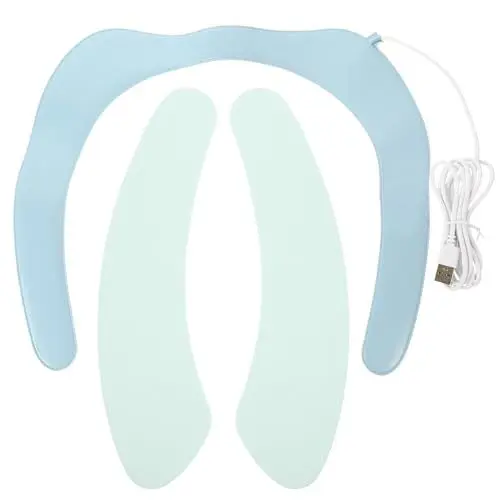 Produktbild: Cabilock Beheizter Toilettensitz Beheizbarer Toilettensitzbezug Wc-sitzwärmer Warme Toilettensitzabdeckung Gepolsterte Toilettensitzabdeckung Schnelles Aufheizen, Wasserdicht, Weiches Flanell, USB
