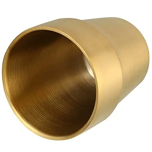 Produktbild: Cabilock Bierkrug Alkoholbecher Weinkühler Doppelwandiger Kaffeebecher Kühlbecher Flasche Glaswaren Sieb Wassergläser Sherry-gläser Spiel Doppelt Cocktailbecher Rostfreier Stahl Golden