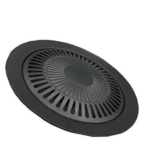 Produktbild: Cabilock Blech Backform grillschale Metallgrill flach gußpfannen für grill backfolien Outdoor-Ofen Grillplatte aus Gusseisen pfannenwender Bratpfanne Backgeschirr draussen Kuchenform, 051YK18K03NX0TJ