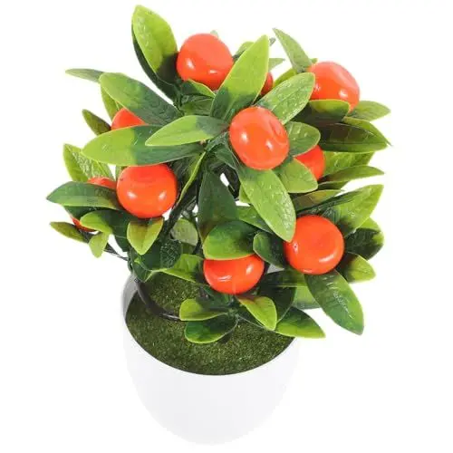 Produktbild: Cabilock Künstlicher Bonsai-Baum Gefälschte Früchte Für Wohnheimzimmer Bürotisch Dekoration Lebendige Farben Pflegeleicht