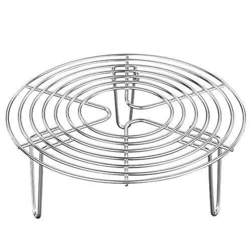 Produktbild: Cabilock Dämpfen Rack Ständer Dampfgarer Einsatz Edelstahl Einlegerost Dampf Kochständer Kuchenrost Dampfkorb Dampfer für Kochtöpfe Töpfe Abkühlgitter Kuchengitter Backen Kochen Braten