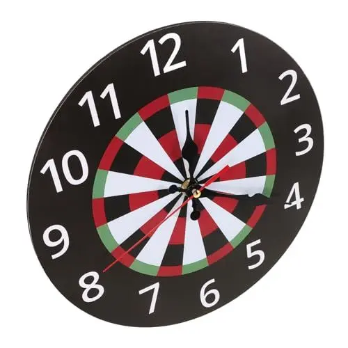 Produktbild: Cabilock Dartuhr Dartboard Wanduhr Dart Wanduhr Esszimmer Wanduhr Moderne wanduhr Dartboard Uhr dekorative Hängeuhr dekorative Wanduhr Wohnzimmer Uhr Darts-Brett-Wanduhr Bürouhr MDF