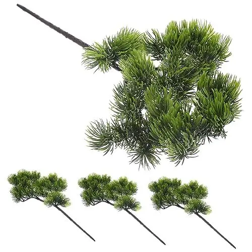 Produktbild: Cabilock Künstliche Tannenzweige 4 Stück Dekorative Tannenblätter Für Weihnachtsbaum-bastelarbeiten