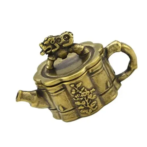 Produktbild: Cabilock Kupfer Wasser Topf Schmuck Dicke Metall Religiöse Ornament Klammer Deckel Für Hause