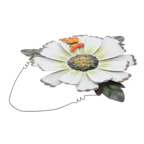 Produktbild: Cabilock Hängeblumen Aus Metall Für Wanddekor Künstliche Filigrane Blumenstatue Für Heimdekoration Wohnzimmer Schlafzimmer Und Bad
