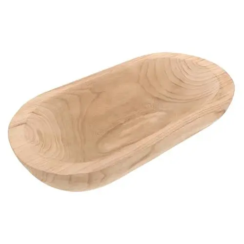Produktbild: Cabilock Dekorative Schalen Für Den Couchtisch Große Holzschale Holzschale Für Die Inneneinrichtung Natürliche Eiche