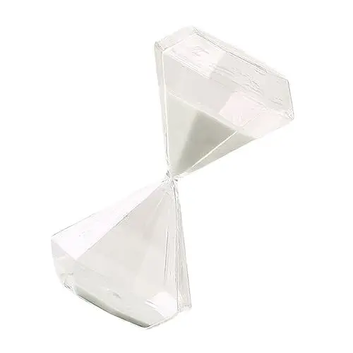 Produktbild: Cabilock Diamant-Sanduhr-Dekoration Kinder-Timer Küchenuhr Zeitschaltuhr Für Kinder Sanduhr Für Dekor Timer Für Kinder Küche Sanduhr Sanduhr-Timer Weiß Glas Mit Hohem Borosilikatgehalt