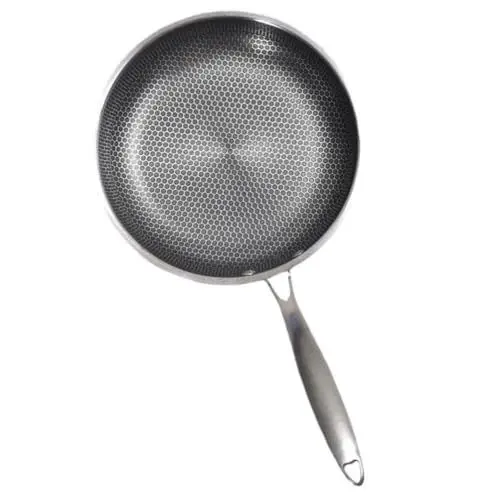 Produktbild: Cabilock Edelstahl Antihaft Bratpfanne 24 cm,Klein Pfanne Antihaft Eierpfanne Mini Edelstahl Frying Pans Tragbare Mini-bratpfanne Antihaftbeschichtung Spiegeleipfanne für Eiern, Schinkenscheiben