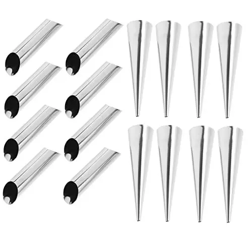Produktbild: Cabilock Edelstahl 16pc Croissant Backformen Creme Horn Formen Für Backen Brot Formen