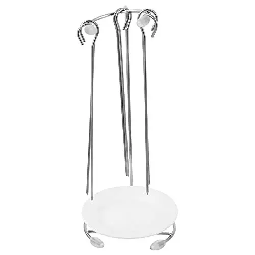 Produktbild: Cabilock Edelstahl BBQ Spie?e H?ngen Kebabspie? Spießhalter Vertikale Spie? Grill Spie? Stehen Edelstahl BBQ Kabob Spie?e Rack Halter mit 6 Flache Grillen Spie?e für Startseite Picknick