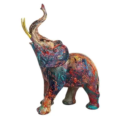 Produktbild: Cabilock Vintage-Elefanten-Ornament Aus Kunstharz Tischornament Für Heimdekoration Zimmerdekoration