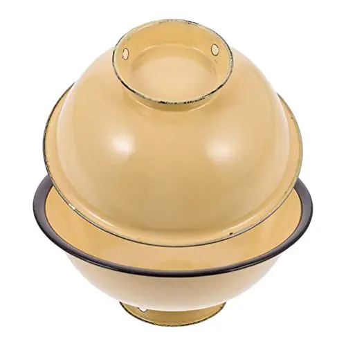 Produktbild: Cabilock 2stücke Retro Emaille Schalen Praktische Ramen Und Reisschüsseln Für Salat Nudeln Snacks Leicht Zu Reinigen Langlebig Vintage Stil Für Ihr Zuhause