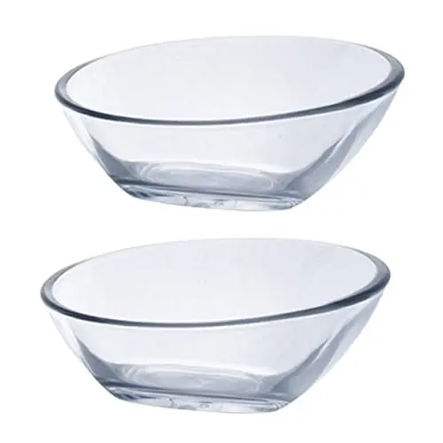 Produktbild: Cabilock Essiggericht 2 Stück Dipschale Dessertteller Dipschalen Glas Ketchupschale Zubereitungsschale Glassaucengeschirr Glasgeschirr Kreative Dipschalen Gewürzteller Wiederverwendbar