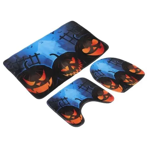 Produktbild: Cabilock Fledermaus Halloween Wc-Teppich-Set Closestool Mat Collection Badezimmer Bodenmatte Easy Wash