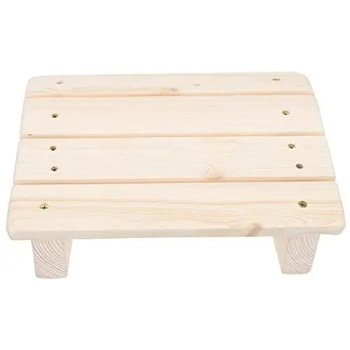 Produktbild: Cabilock Fußhocker Hocker Matte Hocker Für Kinder Kinderarbeitstisch Trittstufe Für Kinder Tragbare Holzablage Badezimmerstufe Büroschreibtisch Fußstütze Holzfußhocker