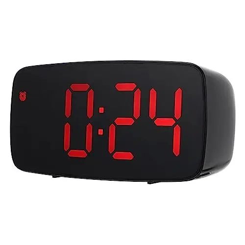 Produktbild: Cabilock Wecker Digital Led Digitaler Wecker Mit Temperaturanzeige Und Snooze Funktion Multifunktions Tischuhr Für Schlafzimmer Und Büro Große Beleuchtete Anzeige Ohne Batterie Elektronischer Wecker