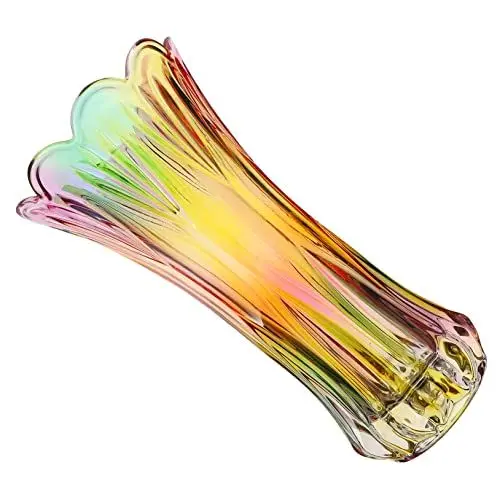 Produktbild: Cabilock Glasvase Kristallvase Blumenflasche Dekoratives Mittelstück Vasendekor Für Küche Wohnzimmer Büro Restaurant Esstisch Garten Balkon Schlafzimmer