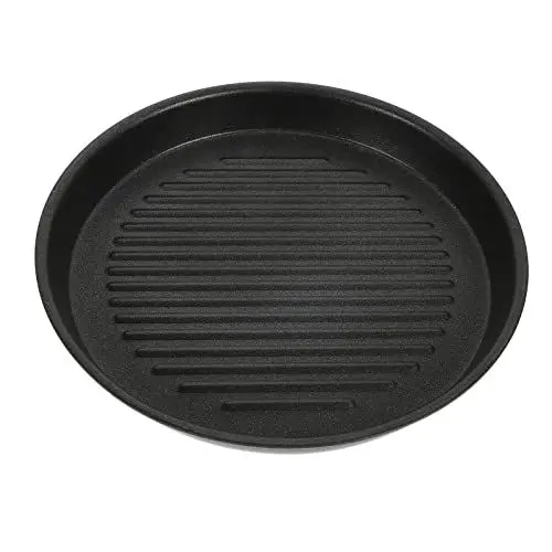 Produktbild: Cabilock Grillpfanne Aluminium Gasgrill Gusseisen Steak Platte Grillplatte Gasgrill BBQ Grillpfanne Eisen Grill Pan Küchengeräte Kochwerkzeug für Küche Zuhause Outdoor Camping Grillzubehör 16.5CM