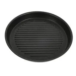Produktbild: Grillplatte Gaskocher Gaskocher Grillplatte Gusseisen Steak Platte Grillplatte Gasgrill BBQ Grillpfanne Eisen Grill Pan Küchengeräte Kochwerkzeug für Küche Zuhause Outdoor Camping Grillzubehör 21.5CM