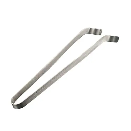 Produktbild: Cabilock Grillzange Kochplatte Küchenservierzange Smasher Hamburgerpresse Sandwichpresse Grillzubehör Pelletgrill Professioneller Steakgrill Korb Grillbürste Borsten Toaster Silver