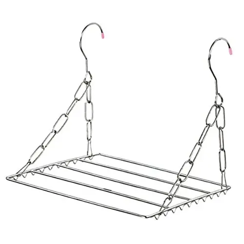 Produktbild: Cabilock Hängende Multifunktionale Outdoor-Edelstahl-Trocknungswäsche Socken Kleidung BH Fensterschal Blumenerde Kleidungsstück Stahlgestell Multifunktionsschuh-Display Handtücher