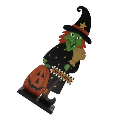 Produktbild: Cabilock Halloween-hexenkürbis Holzhandwerk Schreibtischdekoration Leicht Und Einfach Zu Montieren