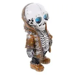Produktbild: Cabilock Halloween Skelett Figurine Dekoration aus Resin Gruselige Tischdeko für Halloween Kleine Skelett Statue für Innen und Außenbereich Partys und