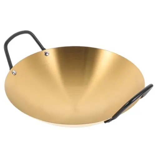 Produktbild: Cabilock Household Wok Antihaft Topf Mit Doppelgriffen Für Induktionsherd Und Gasherd Vielseitiger Kochtopf Für Zuhause Und Kochtopf