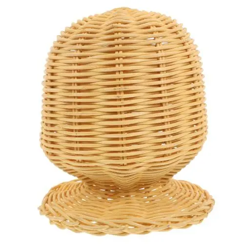 Produktbild: Cabilock Mehrzweck-hutständer Aus Holz Huthalter Aus Rattan Präsentationsständer Für Baseballkappen Hut-organizer Hutvitrine Hutständer Für Mehrere Hüte