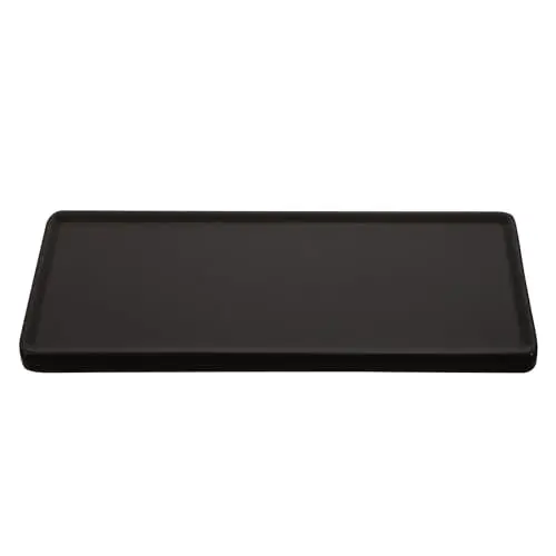 Produktbild: Cabilock Japanische Sushi Platte Keramik Sushi Serving Platter Sushi Gerichte Sashimi Tablett Steak Platte für Home Restaurant Schwarz