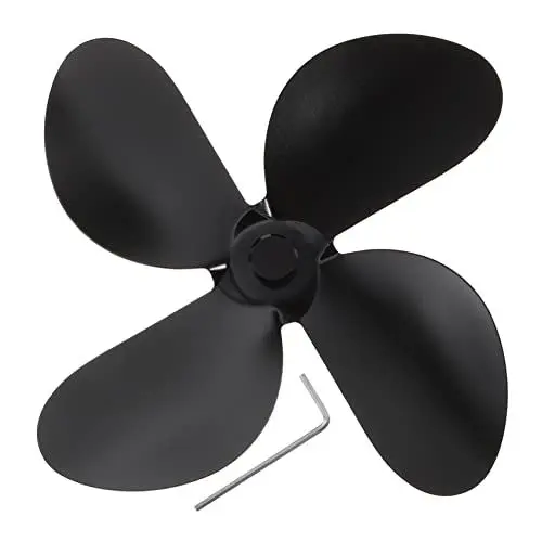 Produktbild: Cabilock Kamin Fan Klingen kaminofen zubehör kaminzubehör Ersatzteile für Kaminventilator Kaminofen Lüfter Blatt vertikal Ventilatorflügel kleiner Lüfter Komponente Herd Aluminiumlegierung