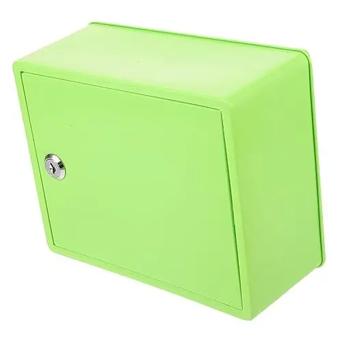 Produktbild: Cabilock Kasten Gartenbox Sicherheits-aufbewahrungsbox Kunststoffbox Mit Drop-vorschlagsbox Schlüsselschrank Spendenbox Aus Metall Rustikaler Werkzeug Plastik Haushalt Lagerregal