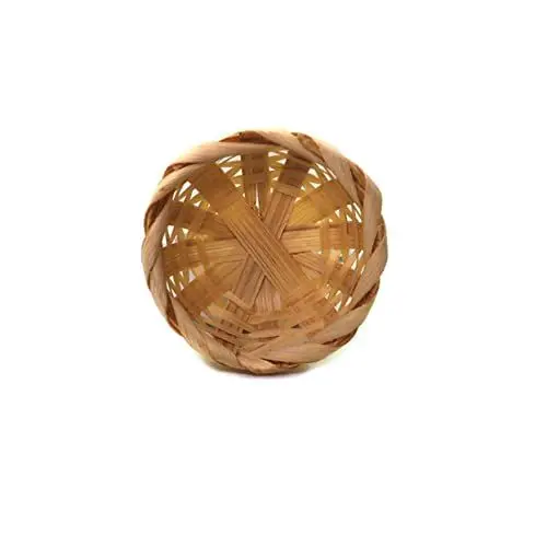 Produktbild: Cabilock Kleiner Runder Bambuskorb Mini-korb-ornament Mini-puppenhaus-korb Mini- -spielzeug Hölzern Haushalt Zubehör