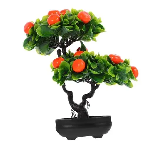 Produktbild: Cabilock Künstlicher Obstbaum- Simulation Eines Obstbaums Im Topf Bonsai Für Den Bürotisch Nicht Welkend Dekorative Pflanze