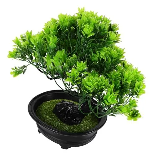 Produktbild: Cabilock Künstliche Topfpflanze Künstliche Pflanze Im Topf Künstliche Bonsai-bäume Fake Bonsai Topfpflanze Aus Kiefernholz Artificial Bonsai Tree Realistic Künstlicher Plastik Japan Anlage