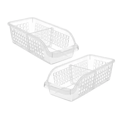 Produktbild: Cabilock Kunststoffbehälter Kühlschrank 2 Stück Kühlschrank- Aufbewahrungsbox mit Gefrierfach Organizer Kühlschrankbeh?lter Obst Gemüse Beh?lter Transparente Aufbewahrung Gefrierschrank