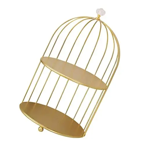 Produktbild: Cabilock Lagerregal Süßigkeiten Cake Stands Make- Up- Organizer Badzubeh?r Waschbecken- Organizern Aufbewahrung von Badezimmerregalen 2 Ebenen Lipstick Storage Shelf Pflanzenständer